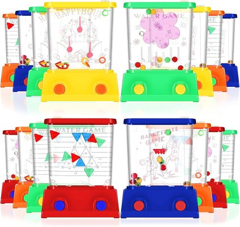 Lewtemi 60 Pcs Water Ring Toss Handheld Game Bulk Retro Pastime Games Handheld Toys Party Favor Basketball Fun Gifts, Without Water (Cute) in Kuwait