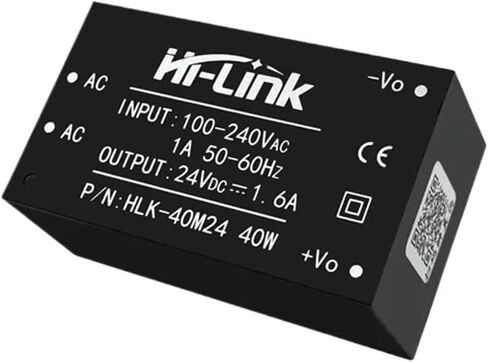 220V to 24V 40W AC/DC Power Supply Module Step Down Converter Low Power Consumption Isolation HLK-40M24 in Kuwait