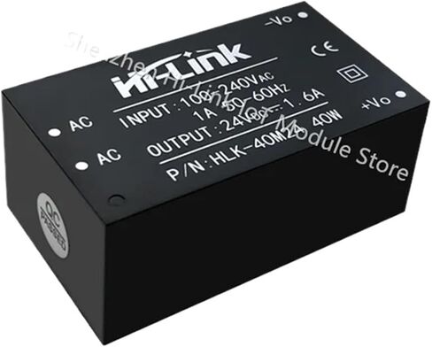 2pcs/Lot HLK-40M24 220V to 24V 40W AC DC Power Supply Module Low Power Consumption Isolation in Kuwait