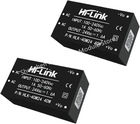 2pcs/Lot HLK-40M24 220V to 24V 40W AC DC Power Supply Module Low Power Consumption Isolation in Kuwait