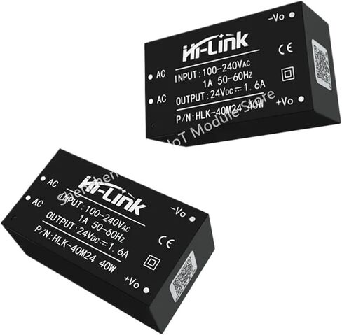 2pcs/Lot HLK-40M24 220V to 24V 40W AC DC Power Supply Module Low Power Consumption Isolation in Kuwait