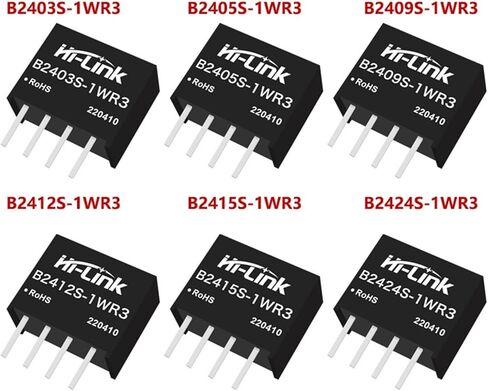 10pcs/lot B2403S-1WR3 Step Down 1W 24V to 3.3V 303mA DC DC Power Supply Module Consumer Electronics in Kuwait