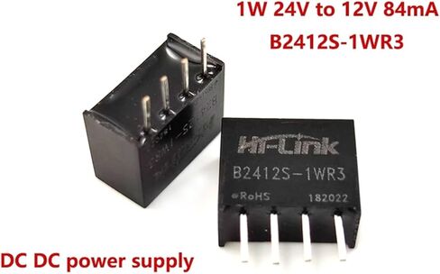 10pcs/lot B2403S-1WR3 Step Down 1W 24V to 3.3V 303mA DC DC Power Supply Module Consumer Electronics in Kuwait