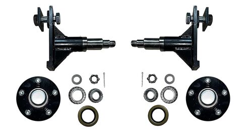 Shipping Container Wheels | Welded and Assembled in Cypress, TX | Pre-Assembled Fast Bolt-On Wheels for Shipping Container | Hub and Spindle Kit (8 x 6.5) in Kuwait