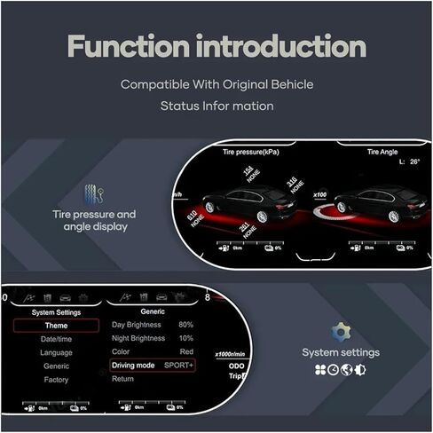 لوحة القيادة الرقمية 12.3 بوصة متوافقة مع BMW 5 Series E60 E61 E63 E64 525D 2003 0609 CIC LCD لوحة أدوات السيارة قمرة القيادة in Kuwait