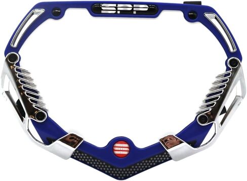 SYNDYT Expert Front Number Plate System for BMX/Electric Bikes - Universal, High Density, Impact-Resistant, Seven‑Piece Modular Design (Black/Chrome) SP-NP25SMC-BK in Kuwait