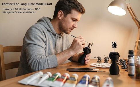 2PCS Miniature Painting Handle, Upgraded Four-Claw Clips & Heavy-Duty Material, 360 Rotatable Model Paint Holder for Wargame & DND Figurines, Fits 20-45mm Bases, Ergonomic Hobby Painting Handle in Kuwait