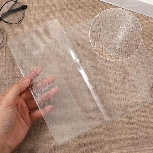 3 Pcs A5 Clear Journal Covers Plastic Book Covers Notebook Cover 12.6 x 8.5 Waterproof Transparent Jelly Planner Cover Plastic Sleeves Fits for Weeks Planners Journal Books Protector in Kuwait