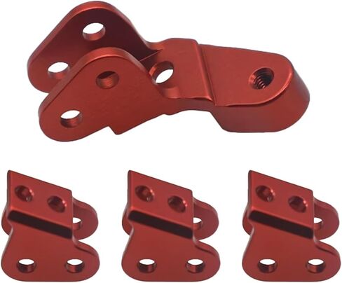 ملحقات ألعاب Rc لـ Redcat Gen8 1/10 4 قطع من سبيكة آلية سفلية للتركيب على الصدمات وتركيب زاحف RC أجزاء إصلاحات مطورة (أحمر) in Kuwait
