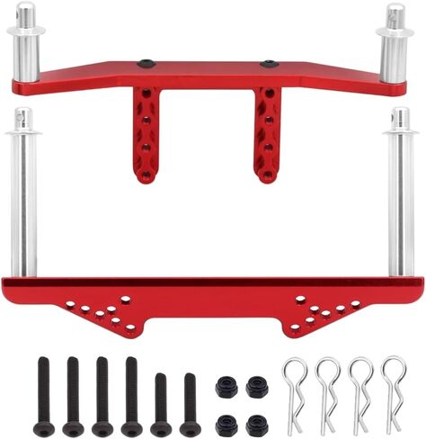 ملحقات Rc لـ Traxxas for Slash 2WD لـ Rustler for Stampede لـ VXL 1/10 حوامل الجسم الأمامية والخلفية المعدنية مع دعامات الجسم ملحقات ترقية السيارة RC (أزرق) in Kuwait