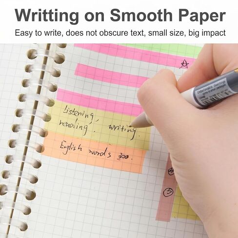 5 Rolls Highlighter Tape Colored Transparent Marking Sticker Removable Fluorescent Neon Tape Annotation Supplies for Teachers Students Reading Home Office (0.23inch X 16ft) in Kuwait