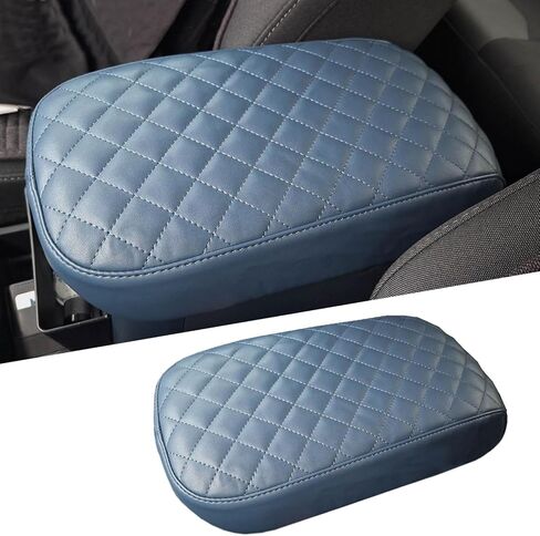 Center Console Cover for Mustang Mach E 2026 2025 - Soft Leather Armrest Pads Protector for Ford Mustang Mach E 2021 2022 2023 2024 2025 2026 Interior Accessories (Black) in Saudi Arabia