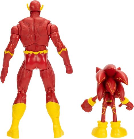 DC X Sonic Collectable Action Figure Multipack Pair of Sonic as The Flash and The Flash Himself! Featuring Multiple Points of Articulation for Action-Packed Posing in Kuwait