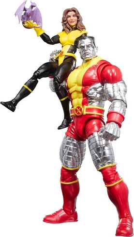 مجموعة من قطعتين من سلسلة X-Men Marvel Legends Kitty Pryde وMarvel's Colossus، 2 مجسمات حركة مذهلة مستوحاة من القصص المصورة قابلة للتجميع بمقياس 6 بوصات in Kuwait