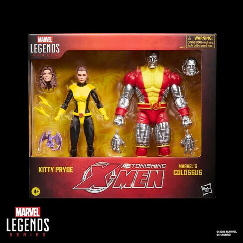 مجموعة من قطعتين من سلسلة X-Men Marvel Legends Kitty Pryde وMarvel's Colossus، 2 مجسمات حركة مذهلة مستوحاة من القصص المصورة قابلة للتجميع بمقياس 6 بوصات in Kuwait