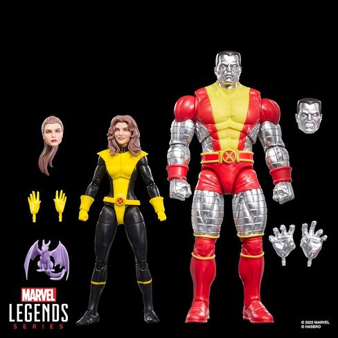 مجموعة من قطعتين من سلسلة X-Men Marvel Legends Kitty Pryde وMarvel's Colossus، 2 مجسمات حركة مذهلة مستوحاة من القصص المصورة قابلة للتجميع بمقياس 6 بوصات in Kuwait