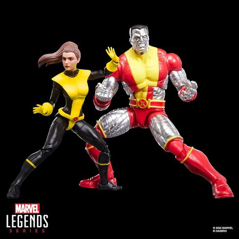مجموعة من قطعتين من سلسلة X-Men Marvel Legends Kitty Pryde وMarvel's Colossus، 2 مجسمات حركة مذهلة مستوحاة من القصص المصورة قابلة للتجميع بمقياس 6 بوصات in Kuwait
