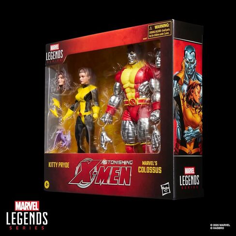 مجموعة من قطعتين من سلسلة X-Men Marvel Legends Kitty Pryde وMarvel's Colossus، 2 مجسمات حركة مذهلة مستوحاة من القصص المصورة قابلة للتجميع بمقياس 6 بوصات in Kuwait