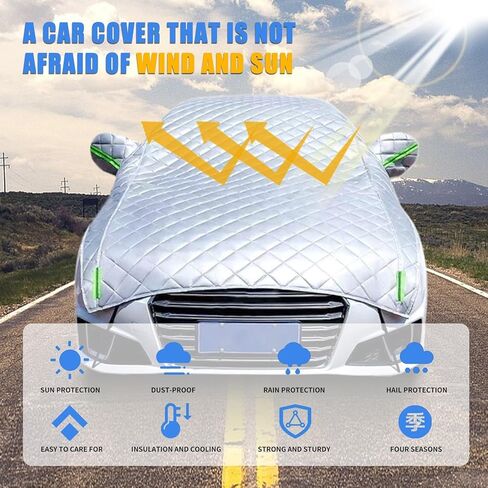 Hail Protector Car Cover SUV Compatible with Toyota RAV4/Honda CR-V/Tesla Model Y, 5 Layers Thicken Padded Hail Protection Blanket in Kuwait