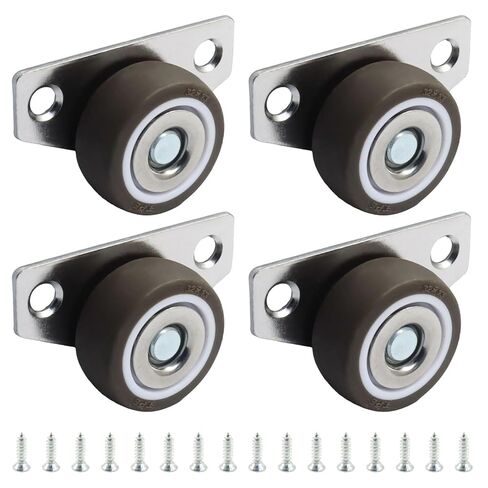 Bonsicoky Mini Low Profile Casters, 8 Pack 1.25 Inch Side Mount Rigid Wheels, TPR Quiet Furniture Casters for Wooden Furniture, Underbed Drawers, Trays & DIY Projects in Kuwait