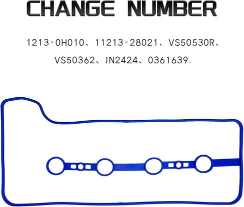 VS50530R Engine Valve Cover Gasket Set for Toyota Camry Corolla Matrix Highlander RAV4 Solara, Rubber Engine Head Valve Cover Gasket Seal Kit Replacement 11213-28021 112130H010 VS50362 0361639 in Kuwait