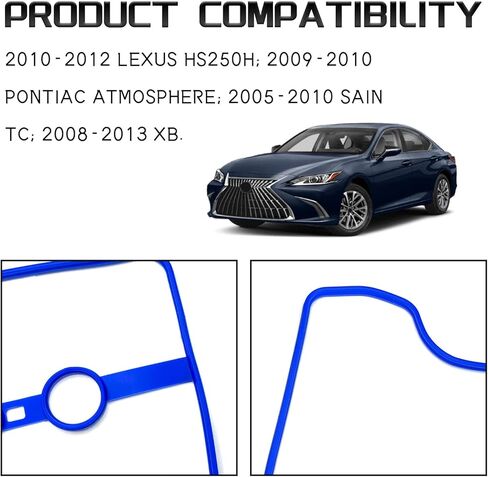 VS50530R Engine Valve Cover Gasket Set for Toyota Camry Corolla Matrix Highlander RAV4 Solara, Rubber Engine Head Valve Cover Gasket Seal Kit Replacement 11213-28021 112130H010 VS50362 0361639 in Kuwait