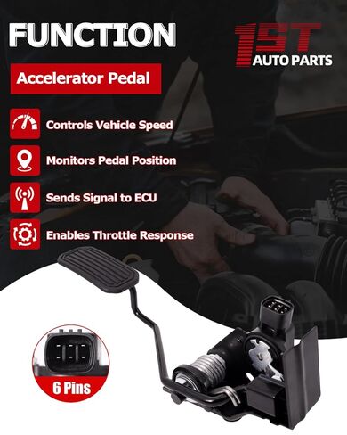 دواسة تسريع 1ST مع مستشعر موضع بديل APS146 يناسب Toyota Solara Camry 2002-2008، لسيارة Lexus ES300 ES330 2001-2006، يستبدل OE: 22620V2700 7801033010 A22608900 in Kuwait