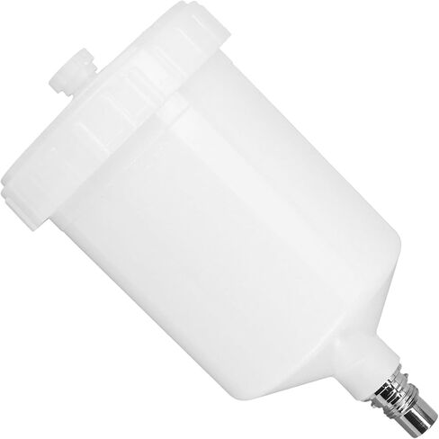 Replacement for SATA Spray Gun Cup, 600ml Plastic HVLP Paint Cup Pan with Air Thread Connector, Compatible Jet Spray Gun Accessory for Car and House Painting in Kuwait