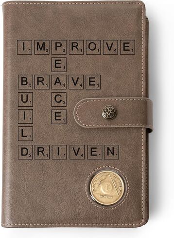 Custom Design AA Big Book & 12 Steps and 12 Traditions Book Set Cover, Alcoholics Anonymous Gifts, Fits 2 Hardcover AA Books, AA Coin Holder in Kuwait