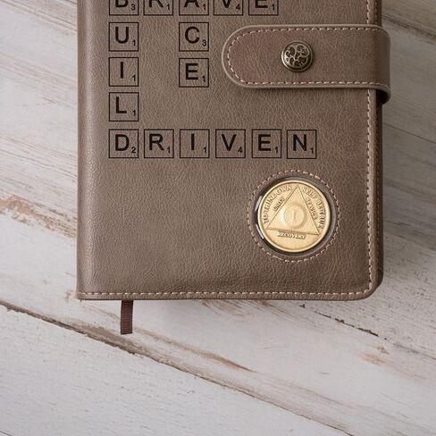 Custom Design AA Big Book & 12 Steps and 12 Traditions Book Set Cover, Alcoholics Anonymous Gifts, Fits 2 Hardcover AA Books, AA Coin Holder in Kuwait