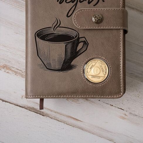Custom Design AA Big Book & 12 Steps and 12 Traditions Book Set Cover, Alcoholics Anonymous Gifts, Fits 2 Hardcover AA Books, AA Coin Holder in Kuwait