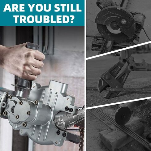 LINGYUE Electric Rebar Cutter, Cutting up to 3/2inch(4-40mm) Includes two batteries and a charger in Kuwait
