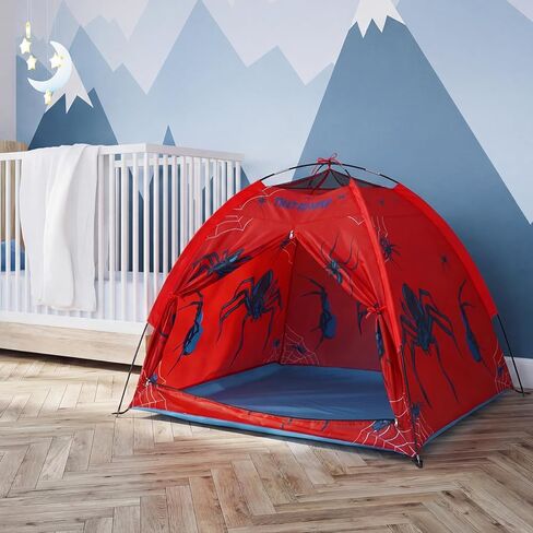 Spider Themed Play Tent for Adults Spider Web Playhouse Indoor Outdoor Games Party Pop up Foldable Tent with Storage Bag Birthday Gifts for Adults in Kuwait