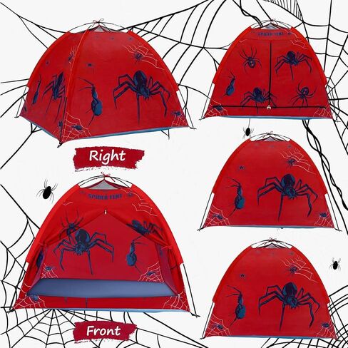 Spider Themed Play Tent for Adults Spider Web Playhouse Indoor Outdoor Games Party Pop up Foldable Tent with Storage Bag Birthday Gifts for Adults in Kuwait