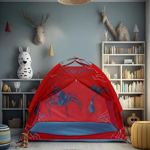 Spider Themed Play Tent for Adults Spider Web Playhouse Indoor Outdoor Games Party Pop up Foldable Tent with Storage Bag Birthday Gifts for Adults in Kuwait