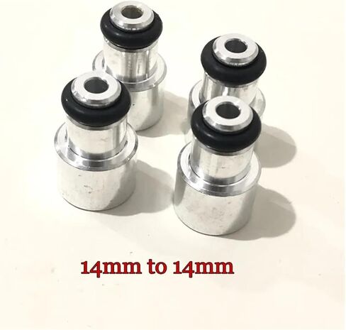 4pcs Fuel Injector Extender adpator 14mm to 14mm Compatible with Bosch Short Fuel Injector to Middle Size with oring in Kuwait