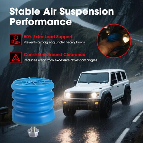 Air Helper Springs Left Right Front Rear SSF-604-40 Compatible with Toyota Tacomaz, Tuindra, Pickup, FJ Cruiser 100, 4Runner, Lexus LX470, Lexus GX460, GX470, Set of 2 in Kuwait
