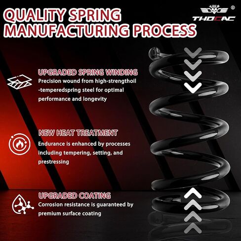 طقم خفض زنبركي لملف السقوط عالي التحمل 3 بوصات أمامية و4 بوصات خلفية لـ 1982-2004 Chevy S10/Blazer & GMC Sonoma/Jimmy 2WD V6 مع مسامير على شكل حرف U (أسود) in Kuwait