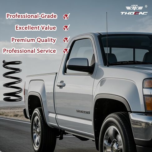 طقم خفض زنبركي لملف السقوط عالي التحمل 3 بوصات أمامية و4 بوصات خلفية لـ 1982-2004 Chevy S10/Blazer & GMC Sonoma/Jimmy 2WD V6 مع مسامير على شكل حرف U (أسود) in Kuwait