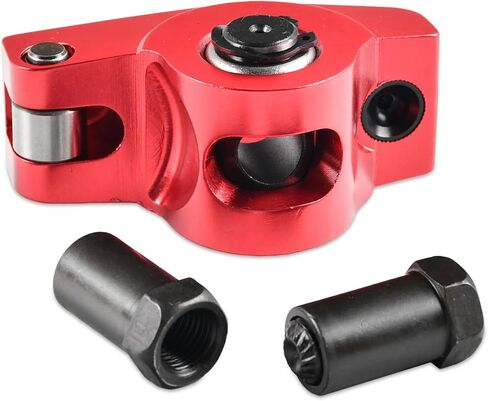 1.5 Ratio 7/16" Aluminum Alloy Roller Rocker Arms for Small Block Chevy SBC 350, Red in Kuwait