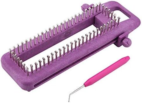 Adjustable Sock Knitting Loom Kit, Reusable DIY Sock Loom for Knitting Socks, One Size Fits Kids to Adult Up to Size 42, Purple by POCREATION in Kuwait