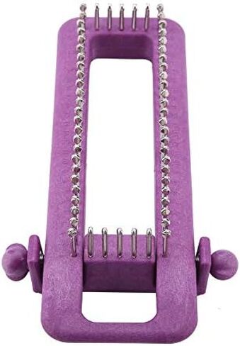 Adjustable Sock Knitting Loom Kit, Reusable DIY Sock Loom for Knitting Socks, One Size Fits Kids to Adult Up to Size 42, Purple by POCREATION in Kuwait