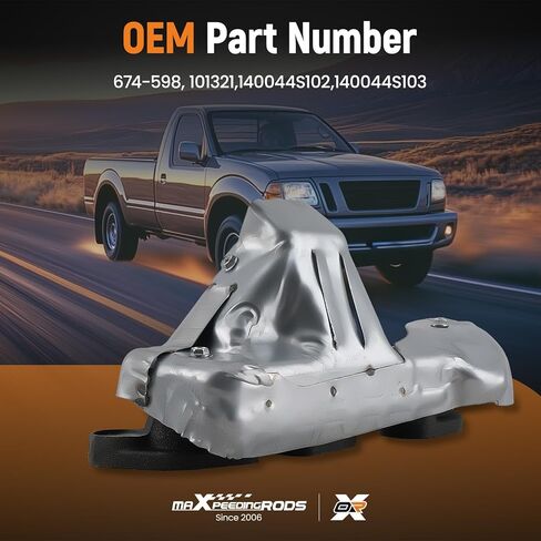 مجموعة مشعب عادم المحرك الأيمن من maxpeedingrods مع حشية لنيسان فرونتير 1999-2004 Xterra 2000-2004، V6 3.3L، 674-598 101321 140044S102 140044S103، جانب الركاب in Kuwait