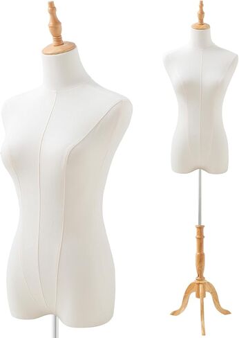 Dress Form Sewing Mannequin Torso，Female Manikin Body with Tripod Base Stand，Height Adjustable 60-67 inches Foam Modeling, Suitable for Clothing Jewelry Display in Kuwait