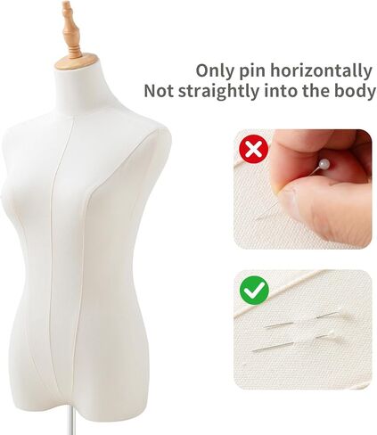 Dress Form Sewing Mannequin Torso，Female Manikin Body with Tripod Base Stand，Height Adjustable 60-67 inches Foam Modeling, Suitable for Clothing Jewelry Display in Kuwait