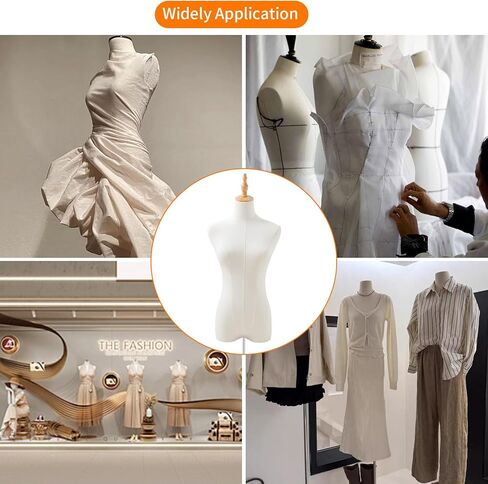 Dress Form Sewing Mannequin Torso，Female Manikin Body with Tripod Base Stand，Height Adjustable 60-67 inches Foam Modeling, Suitable for Clothing Jewelry Display in Kuwait