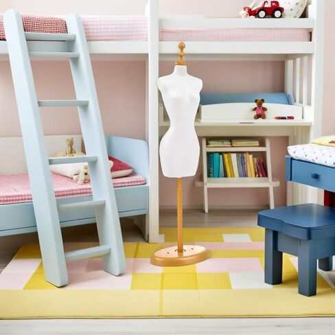 EXCEART 10pcs Mini Dress Form for Doll Clothes Display, Mannequin Stand for Doll Dress Sewing & Jewelry, Miniature Dollhouse Mannequin Accessories in Kuwait