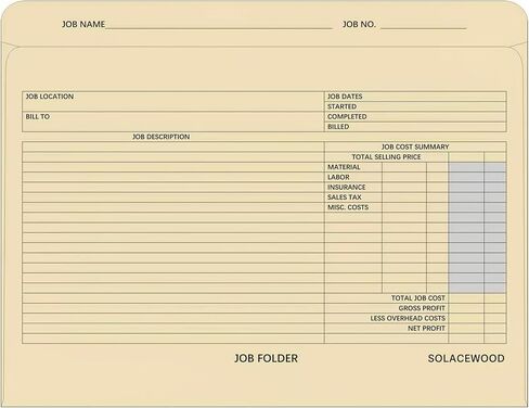 Project Folders 9.85" x 12.8" 10-Pack - Heavy Duty Manila Work Folders for Small Business Essentials, Office & Construction Job Organization in Kuwait
