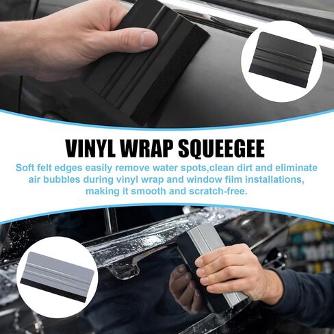 Boao 65 Pcs Car Vinyl Wrap Applicator Tool Kit Car Wrapping Tools Window Tint Tools with Gloves Vinyl Wrap Magnetic Holder for Window Wrapping Tinting in Kuwait