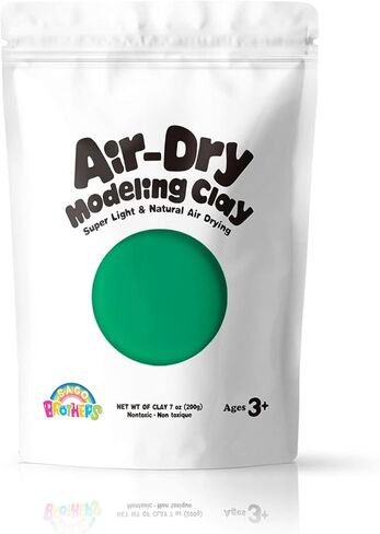 طين تشكيل للأطفال من ساجو براذرز - أسود، طين سحري للأطفال يجف بالهواء، 7 أونصة، طين فائق النعومة من أجل صناعة السلايم بنفسك، طين تشكيل خفيف للغاية يجف بالهواء للأطفال الصغار والمراهقين in Kuwait